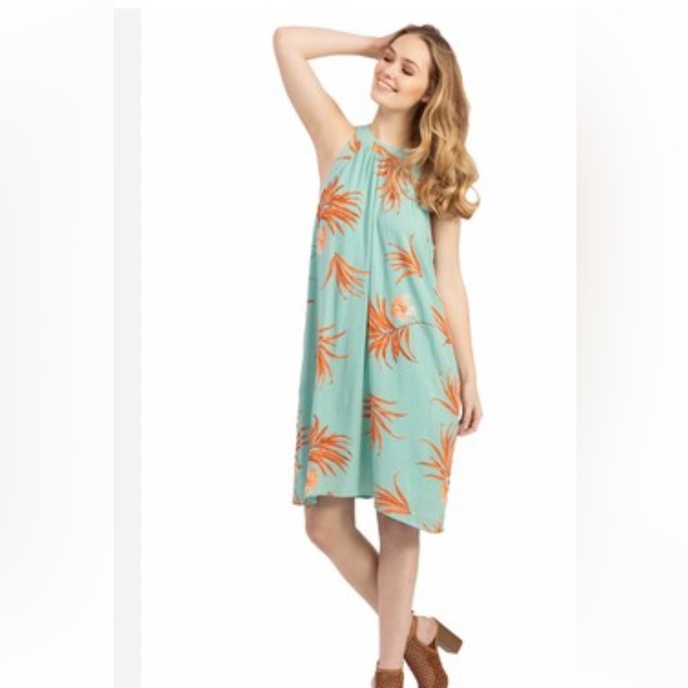 Tribal Tropical Print Sleeveless‎ Dress- NWT